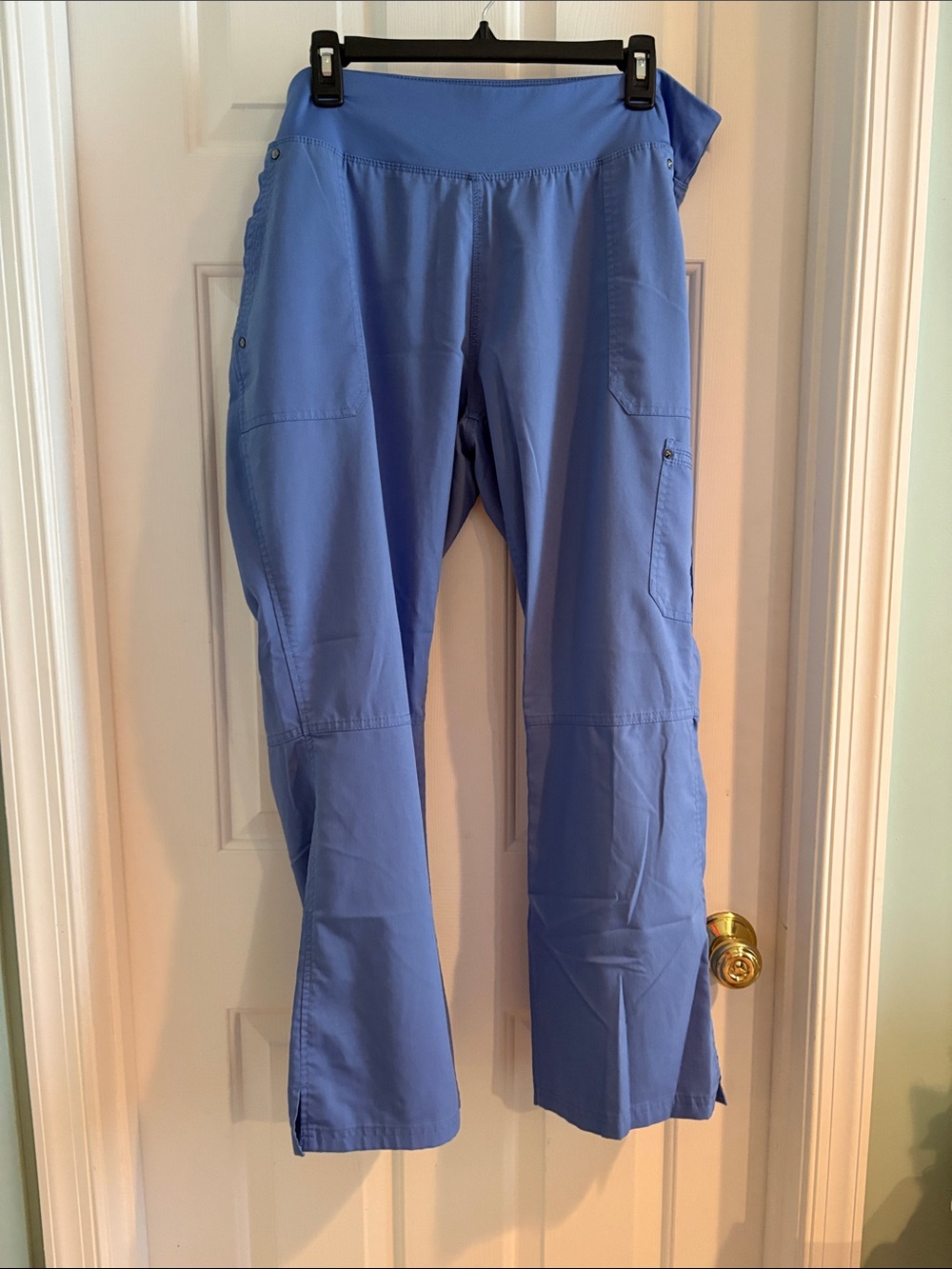 healing hands Light Blue Scrub Pants with Side Pockets